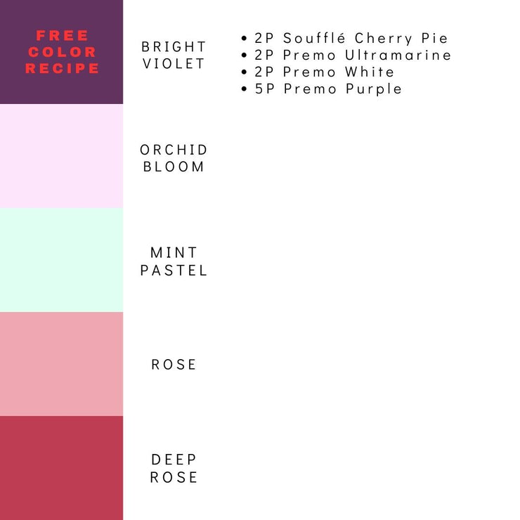 Color Recipe - Be Mine Palette